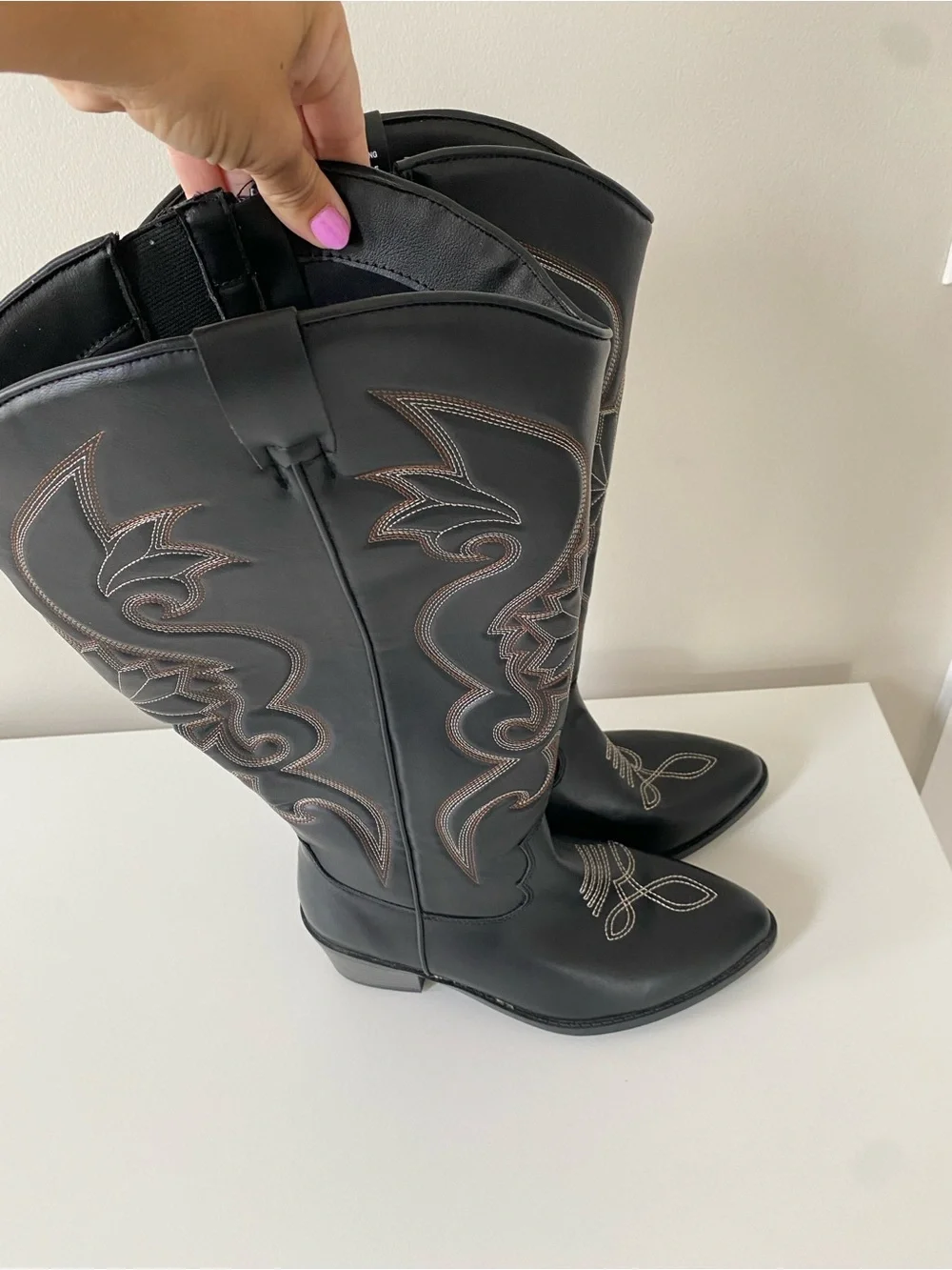 NEW ✨ Torrid Tall Western Knee Boot (Wide width and calf) size 8.5 Black